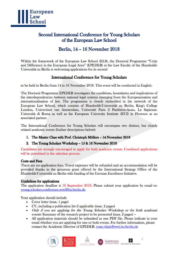 CfP International Conference 1